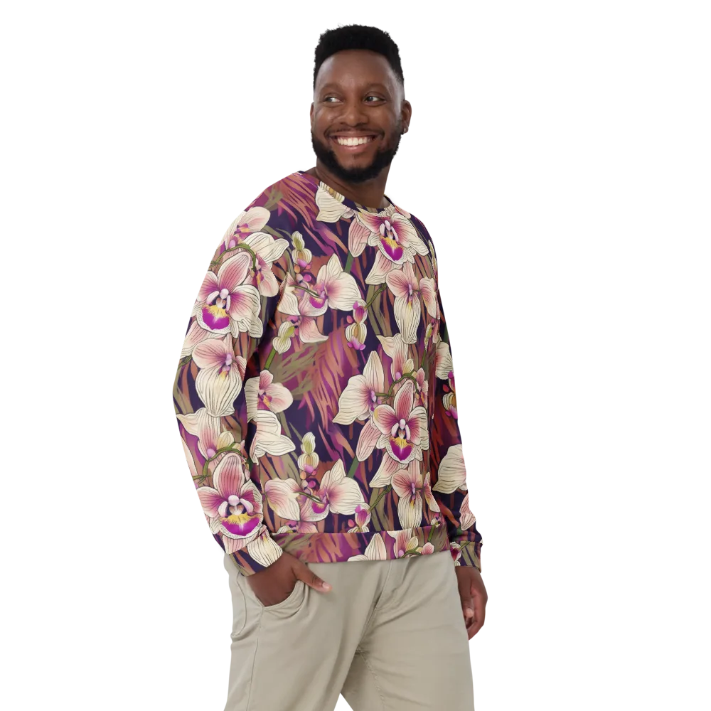 Midnight Orchid on Sweatshirt — Front