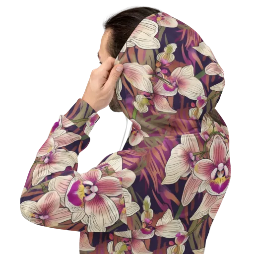 Midnight Orchid on a Hoodie