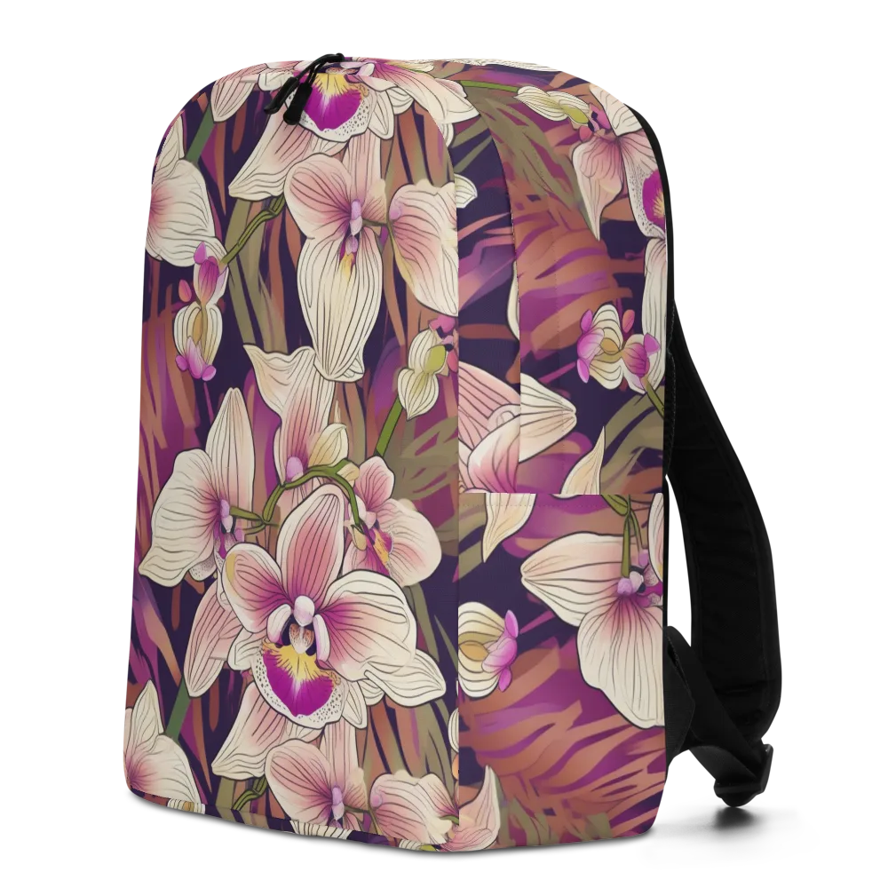 Midnight Orchid on Minimalist Backpack — Left