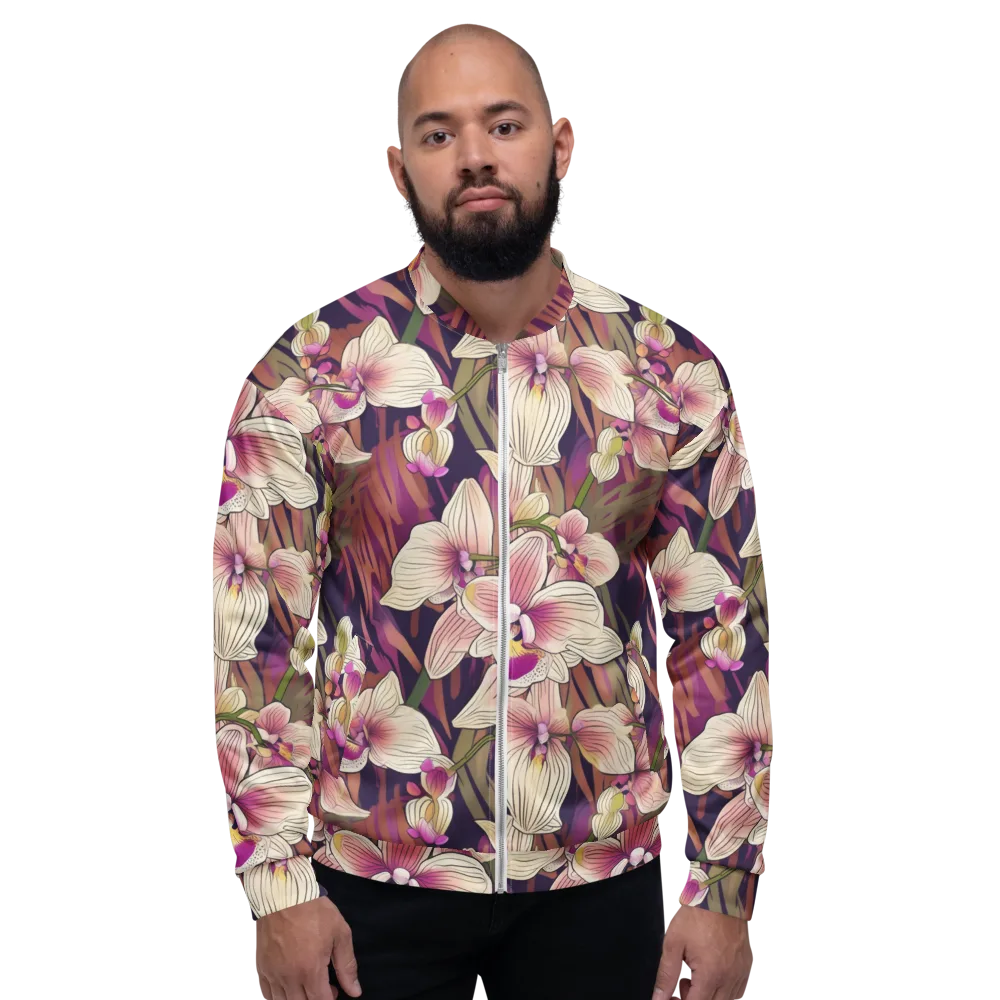 Midnight Orchid on Bomber Jacket — Front