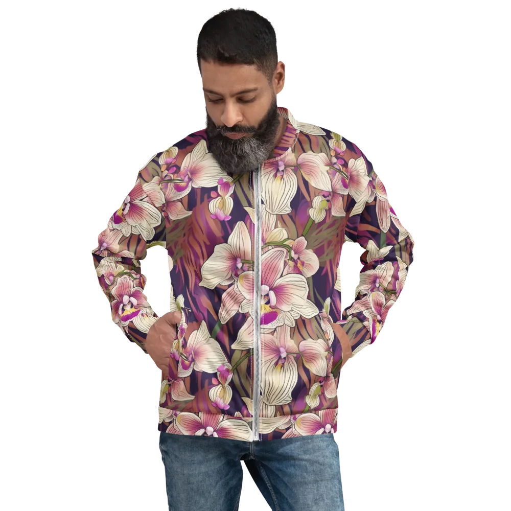Midnight Orchid on Bomber Jacket — Front