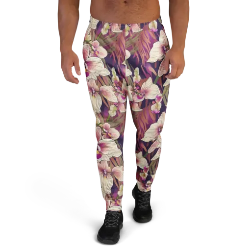 Midnight Orchid on a Men's Joggers