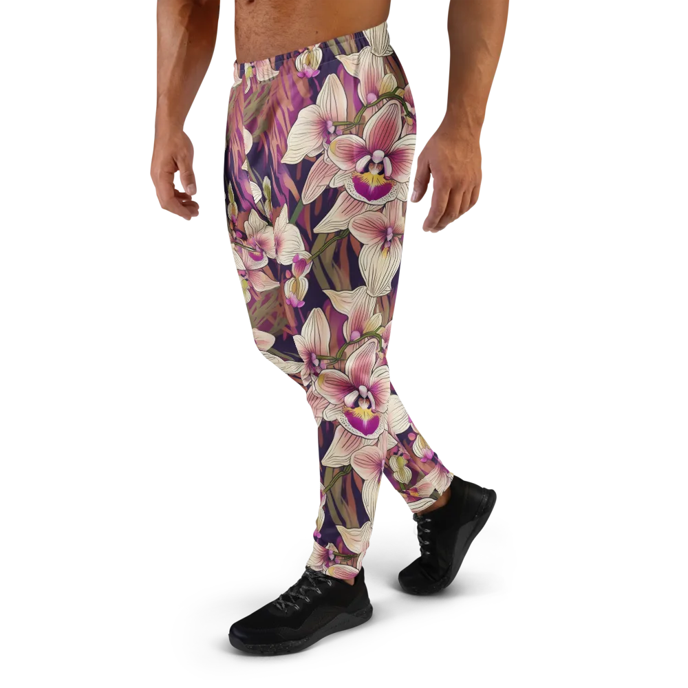 Midnight Orchid on Men's Joggers — Left