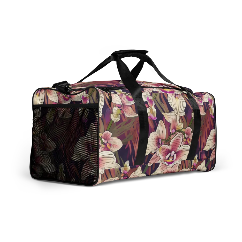 Midnight Orchid on Duffle Bag — Right Front