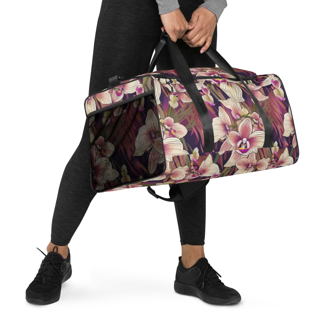 Midnight Orchid on Duffle Bag — Right Front