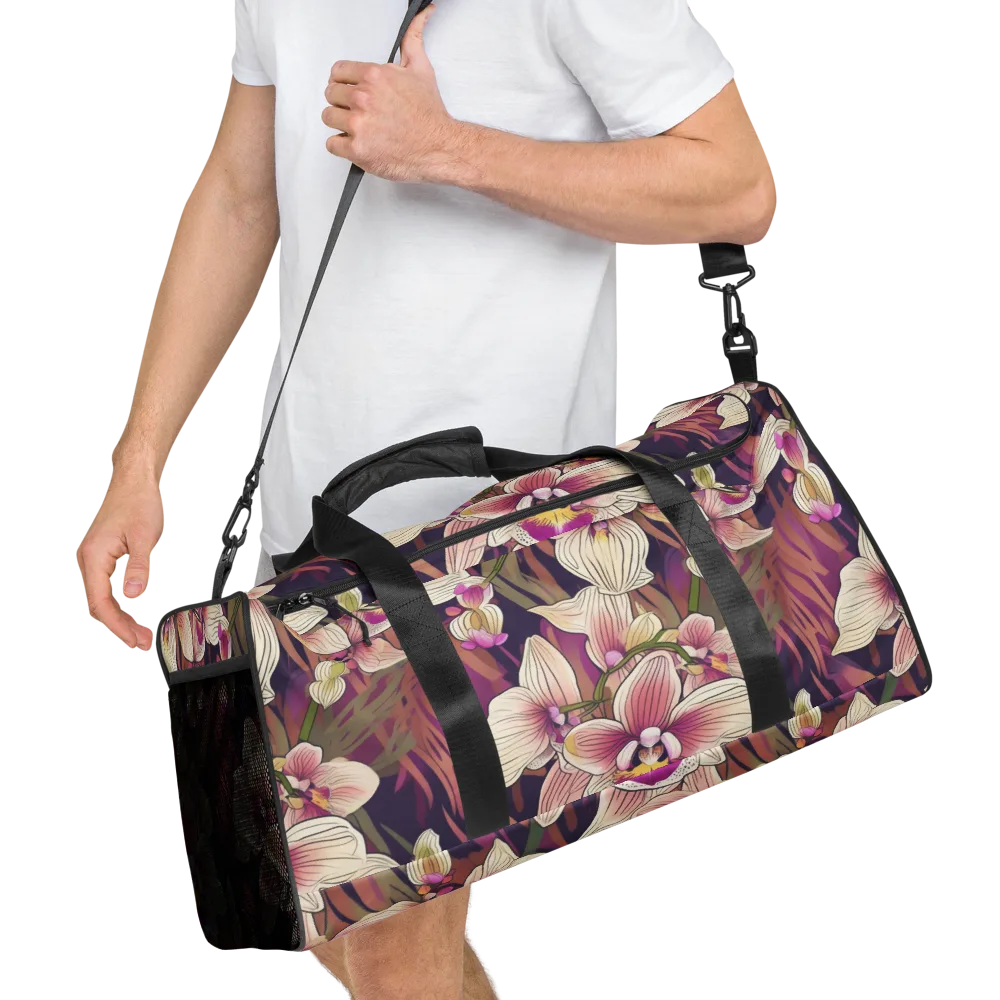 Midnight Orchid on Duffle Bag — Right Front