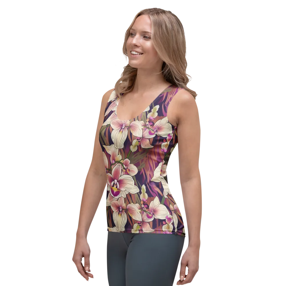 Midnight Orchid on Women's Tank Top — Left Front
