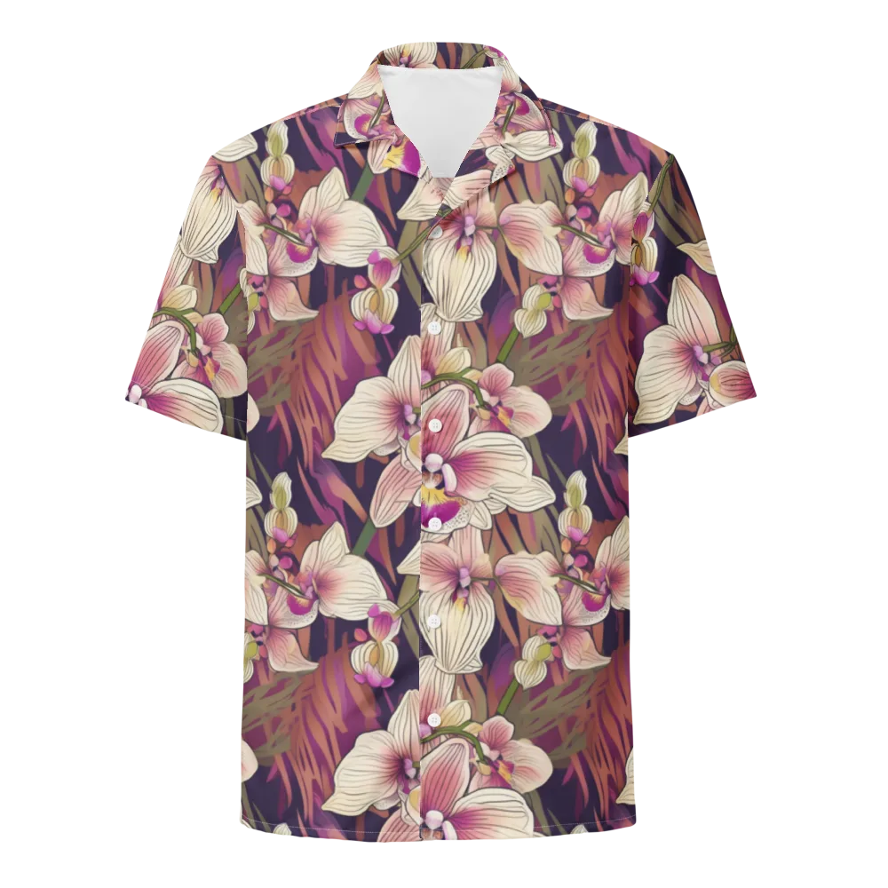 Midnight Orchid on Button Shirt — Front