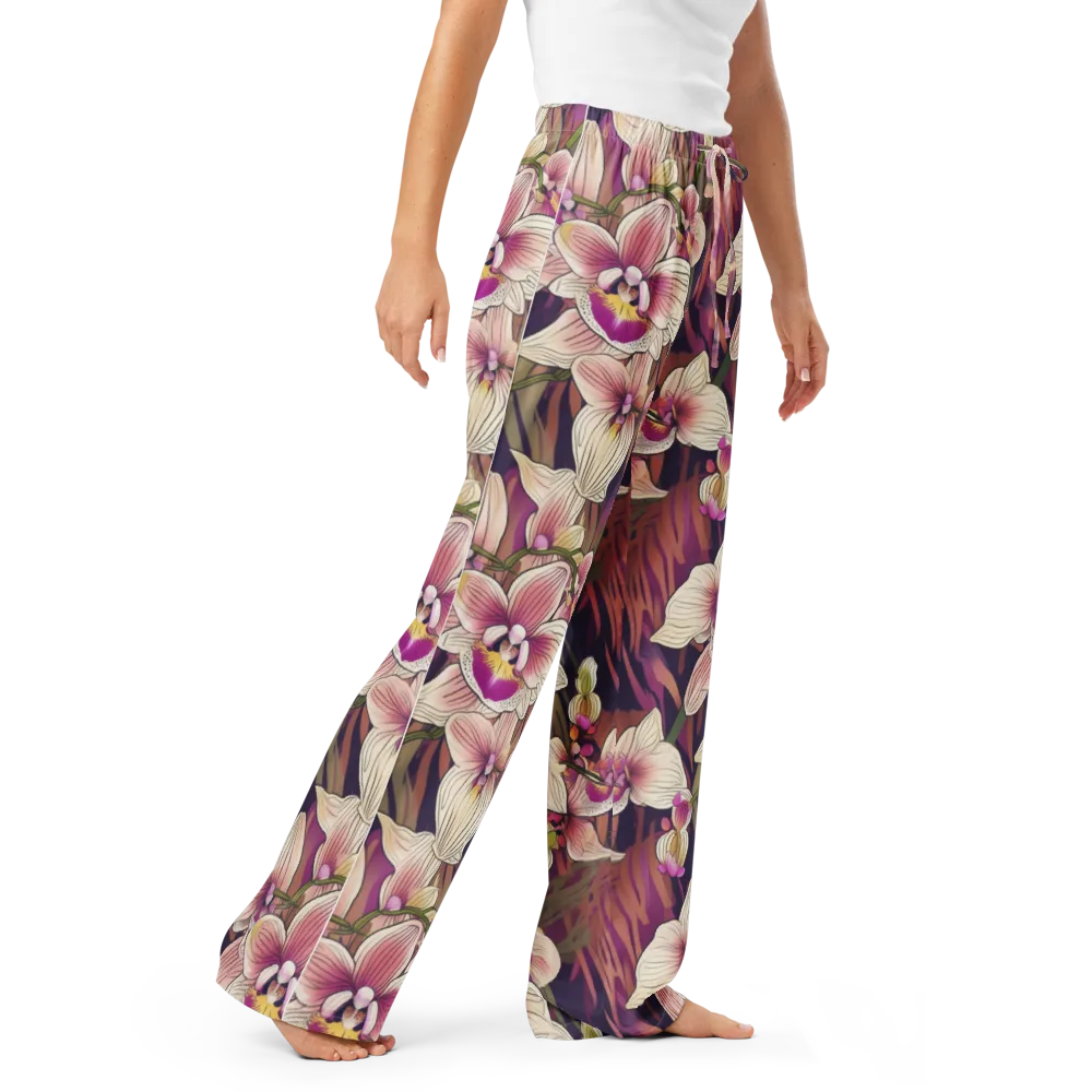 Midnight Orchid on Women's Pajama Pants — Right Front