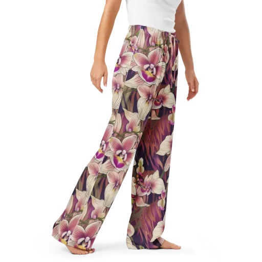 Midnight Orchid on a Women's Pajama Pants