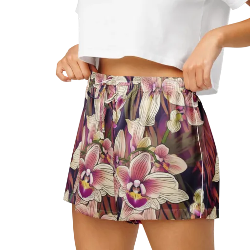 Midnight Orchid on a Women's Pajama Shorts