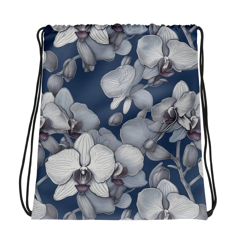 Blue Orchidarium on Drawstring Bag — Photo