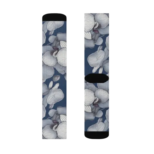Blue Orchidarium on a Socks