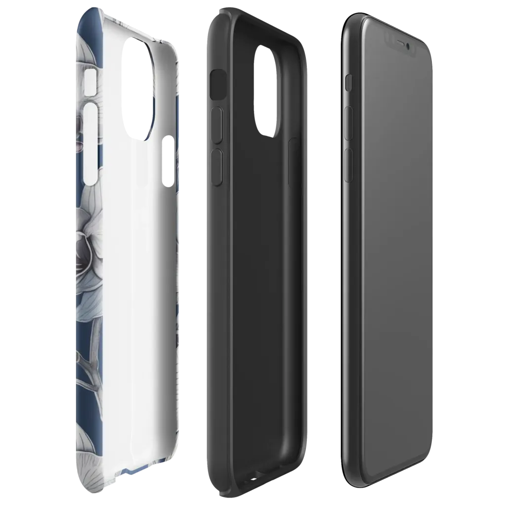 Blue Orchidarium on Tough Case for iPhone® — Right