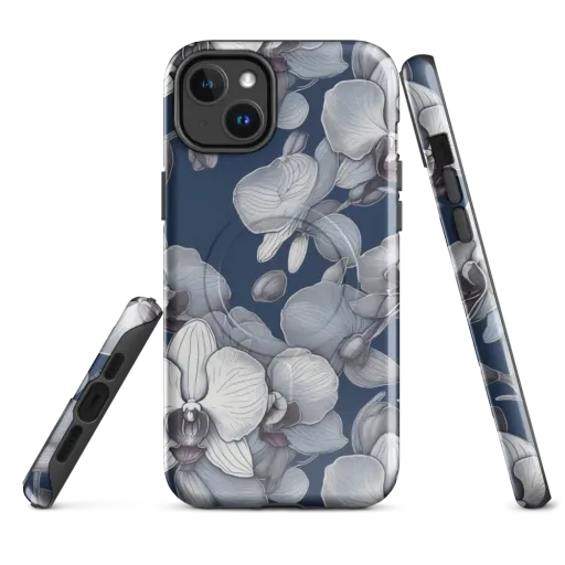 Blue Orchidarium on a MagSafe Tough Case for iPhone®