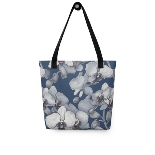 Blue Orchidarium on a Tote Bag