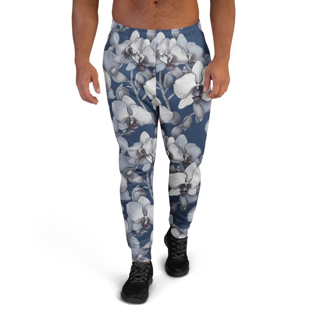 Blue Orchidarium on Men's Joggers — Front
