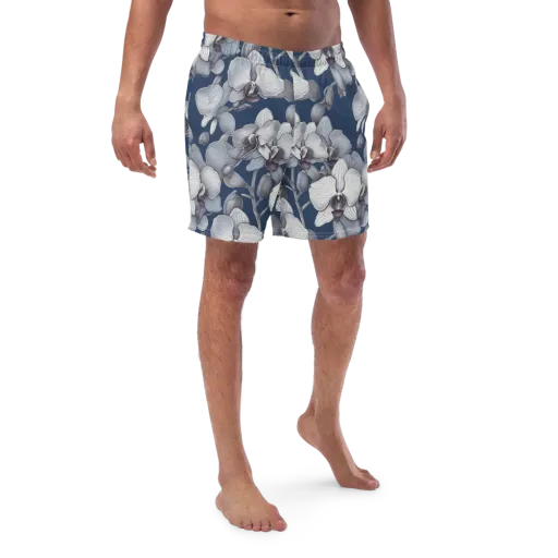 Blue Orchidarium on a Swim Trunks