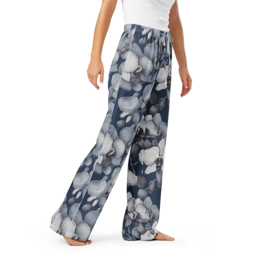 Blue Orchidarium on a Women's Pajama Pants