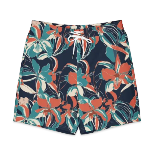 Tidal Blossoms on a Men's Board Shorts