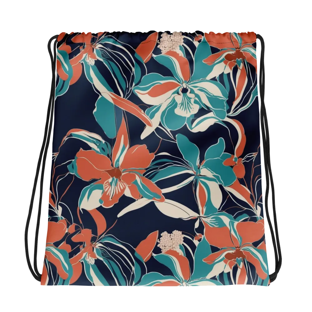 Tidal Blossoms on Drawstring Bag — Photo