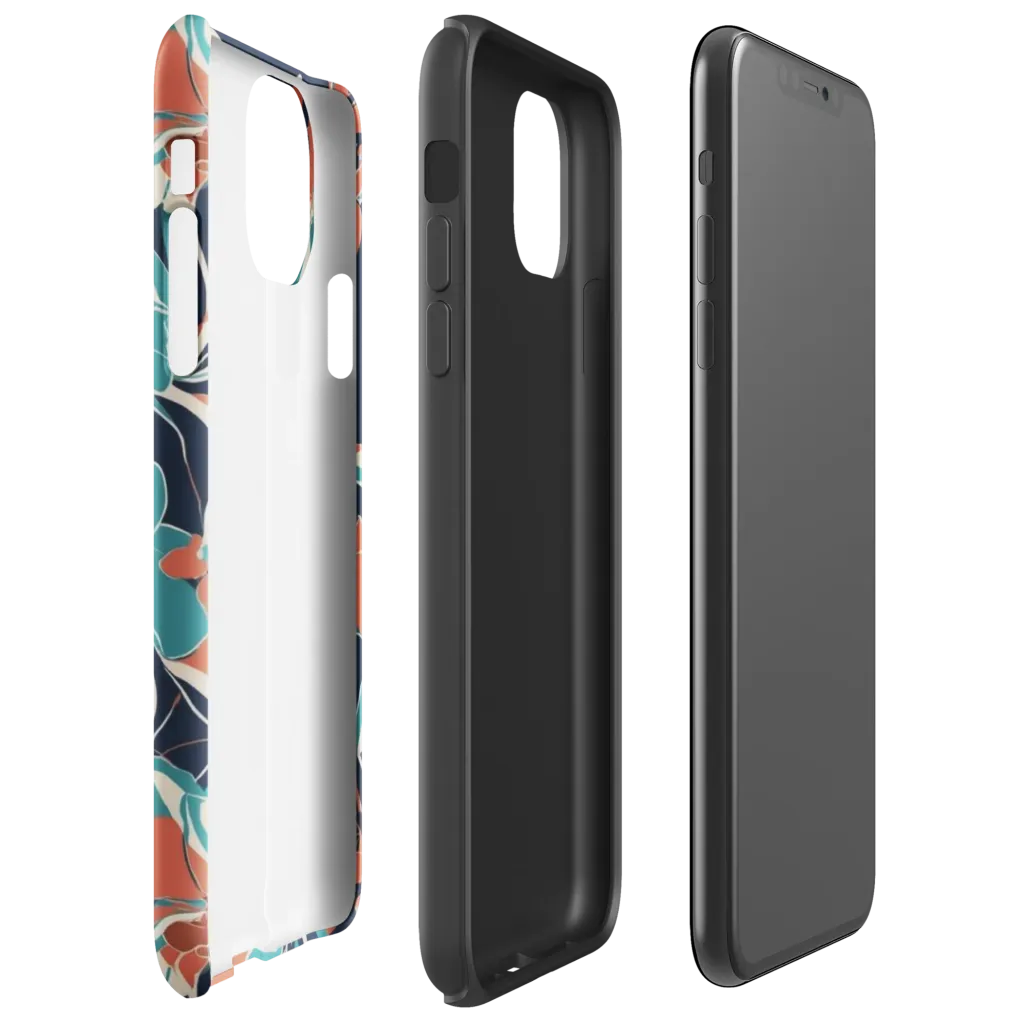 Tidal Blossoms on Tough Case for iPhone® — Right