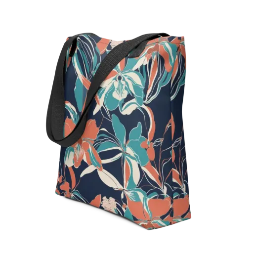 Tidal Blossoms on a Tote Bag