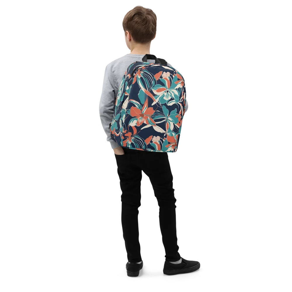 Tidal Blossoms on Minimalist Backpack — Right Front