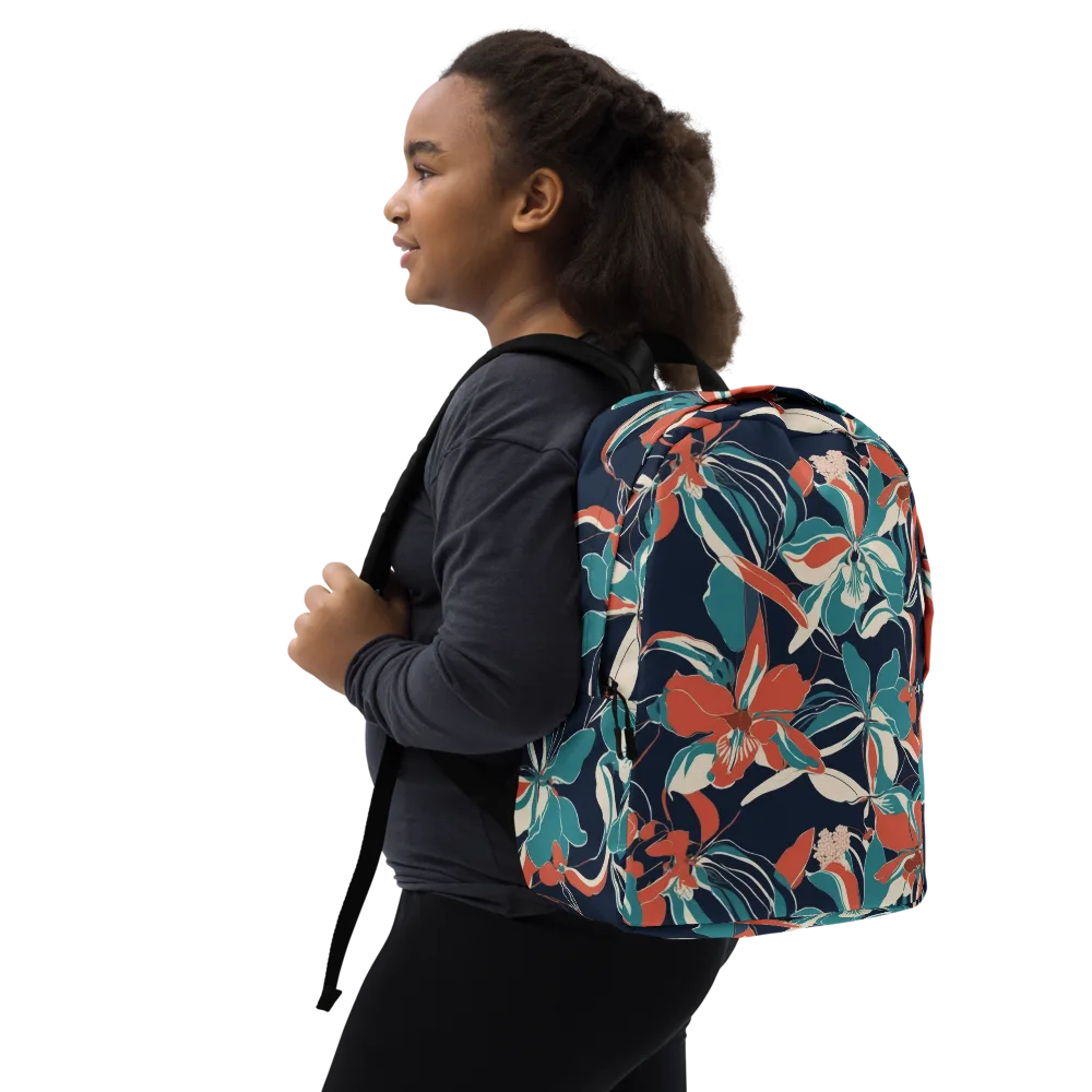 Tidal Blossoms on Minimalist Backpack — Right Front