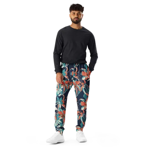 Tidal Blossoms on a Men's Joggers
