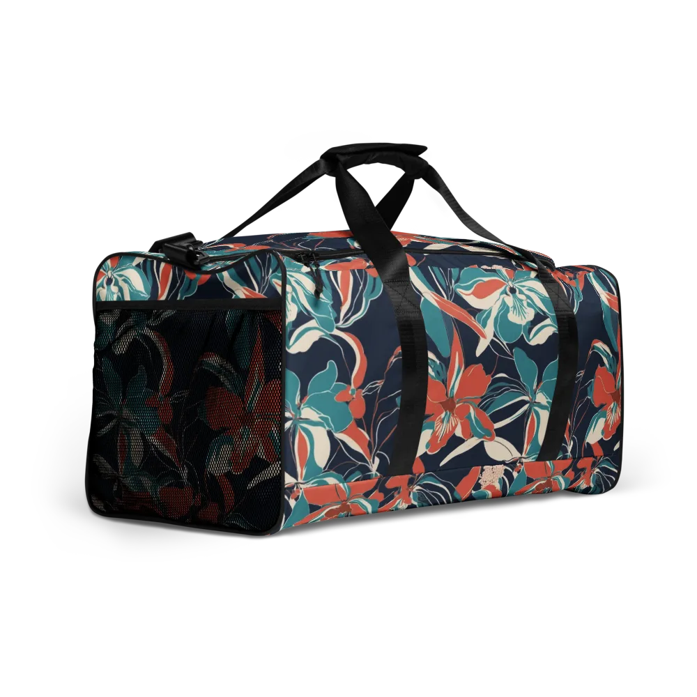 Tidal Blossoms on Duffle Bag — Right Front