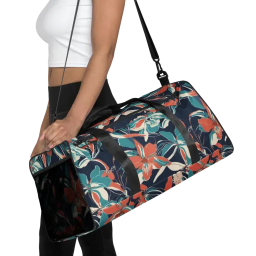 Tidal Blossoms on a Duffle Bag
