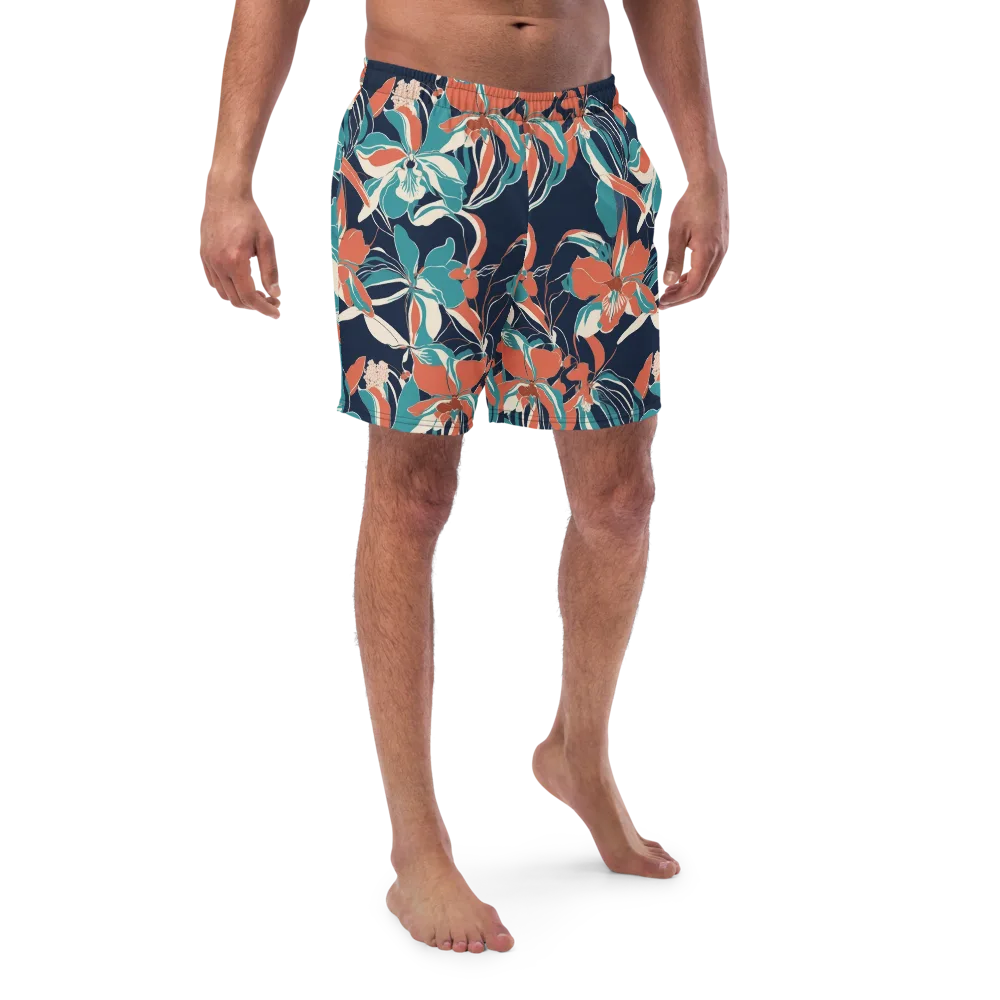 Tidal Blossoms on Swim Trunks — Front