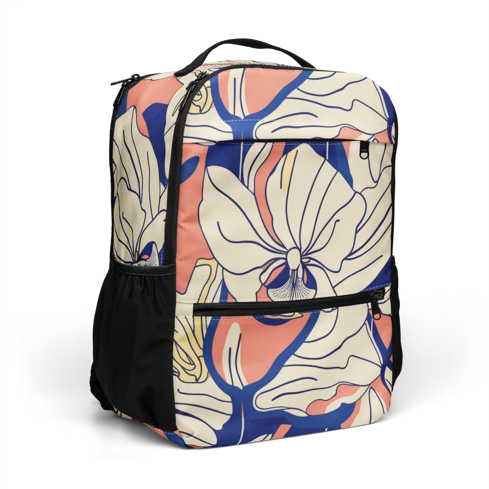 Coral Orchid on Utility Backpack — Right Front