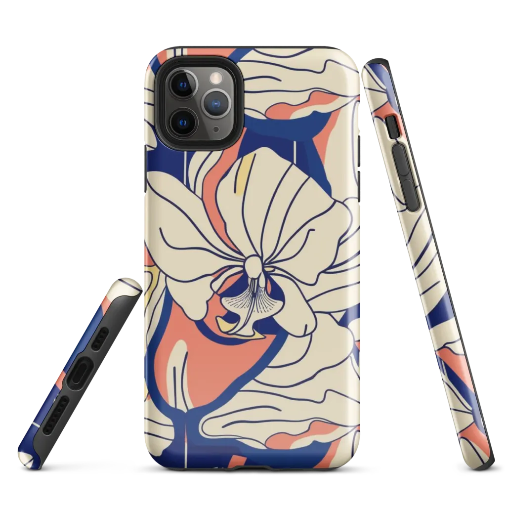 Coral Orchid on Tough Case for iPhone® — Front