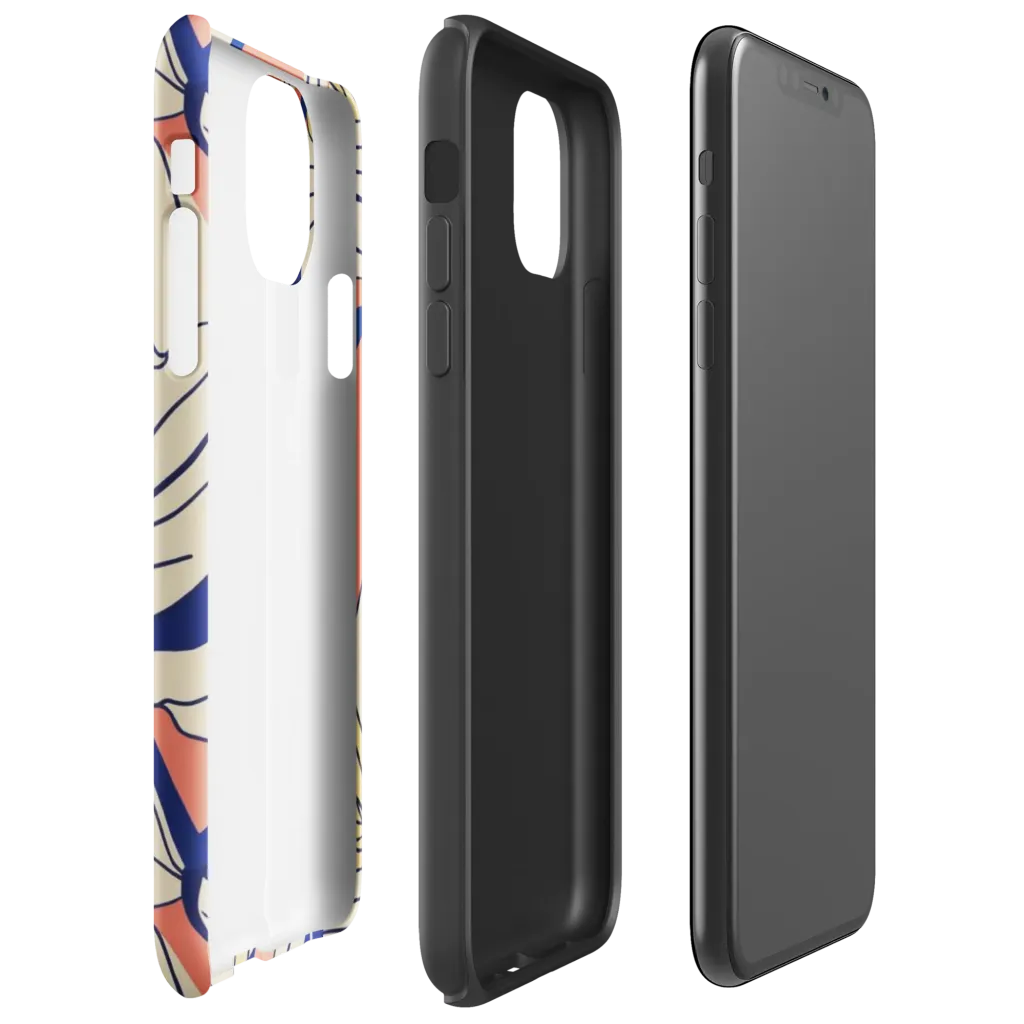 Coral Orchid on Tough Case for iPhone® — Right