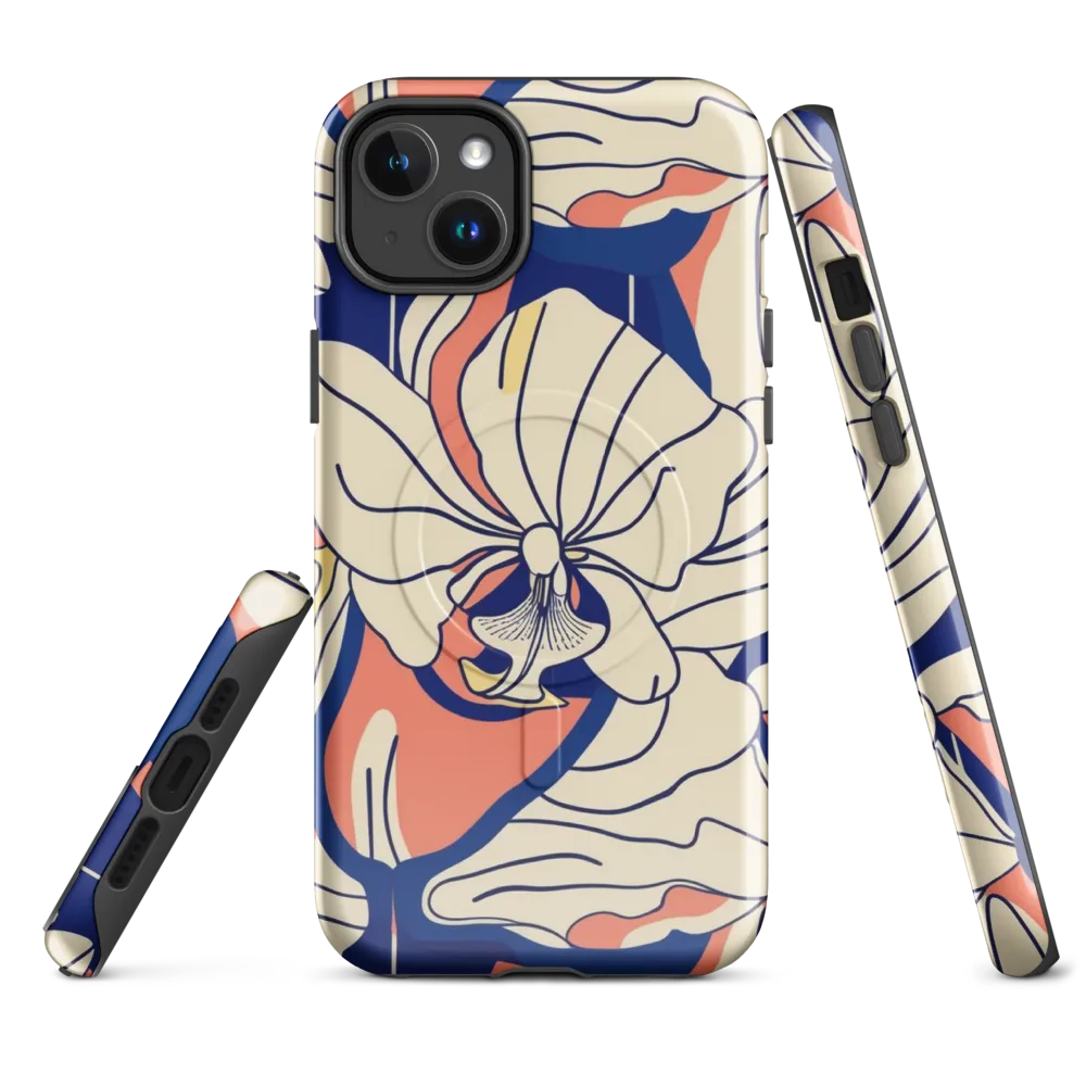 Coral Orchid on MagSafe Tough Case for iPhone® — Front