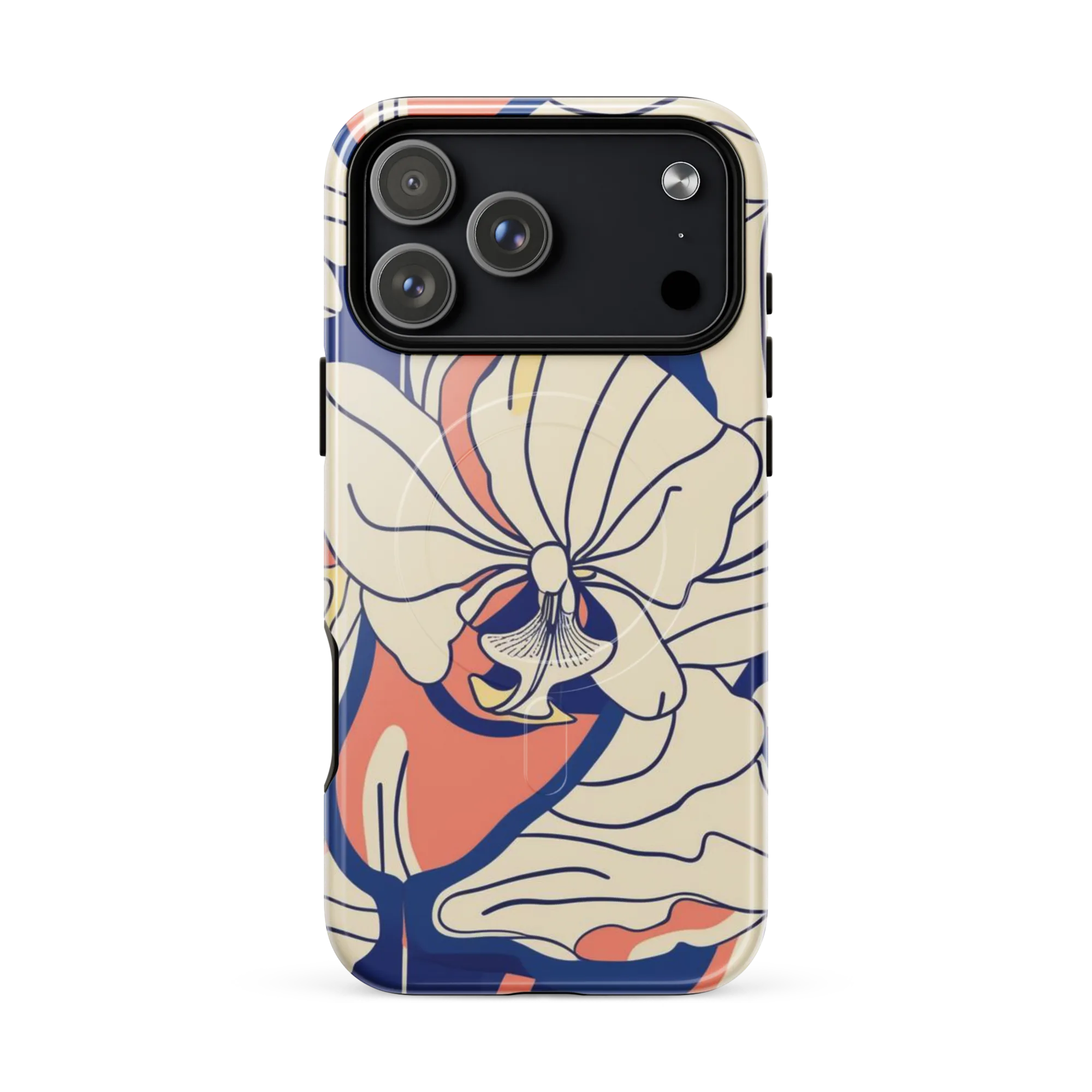 Coral Orchid on MagSafe Tough Case for iPhone® — Front