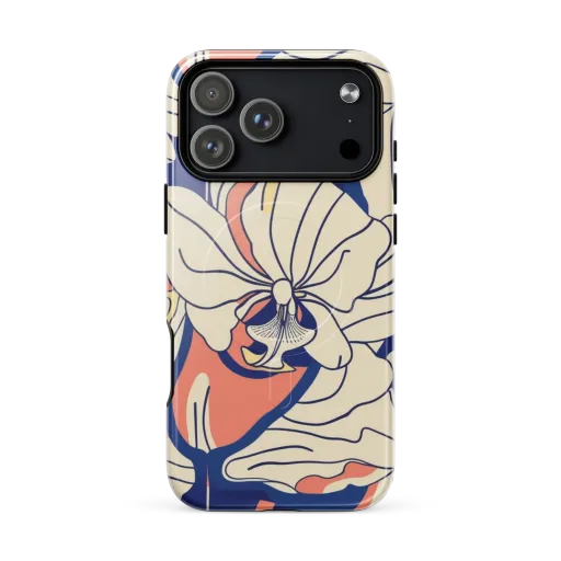 Coral Orchid on a MagSafe Tough Case for iPhone®