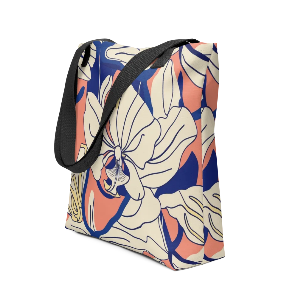 Coral Orchid on Tote Bag — Front