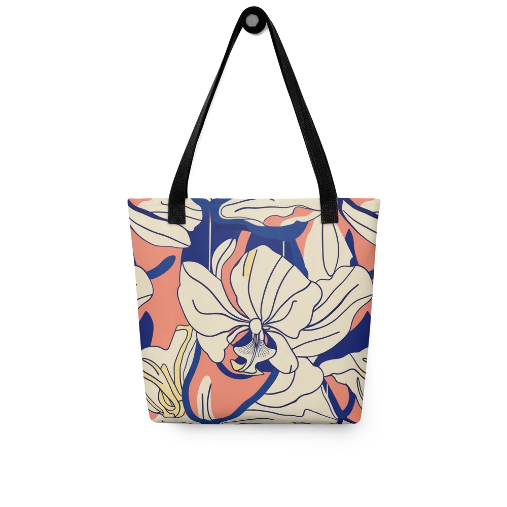 Coral Orchid on Tote Bag — Front