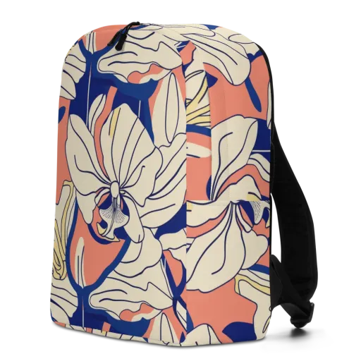Coral Orchid on a Minimalist Backpack