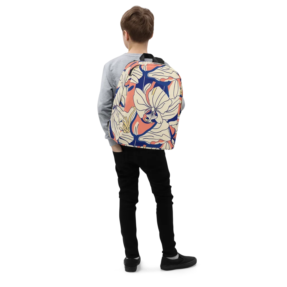 Coral Orchid on Minimalist Backpack — Right Front