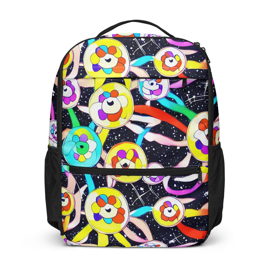 Cosmic Bloom Parade on Utility Backpack — Front