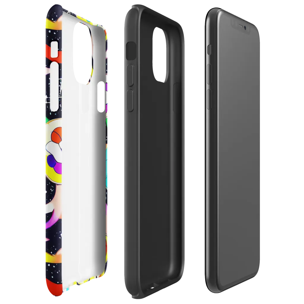 Cosmic Bloom Parade on Tough Case for iPhone® — Right