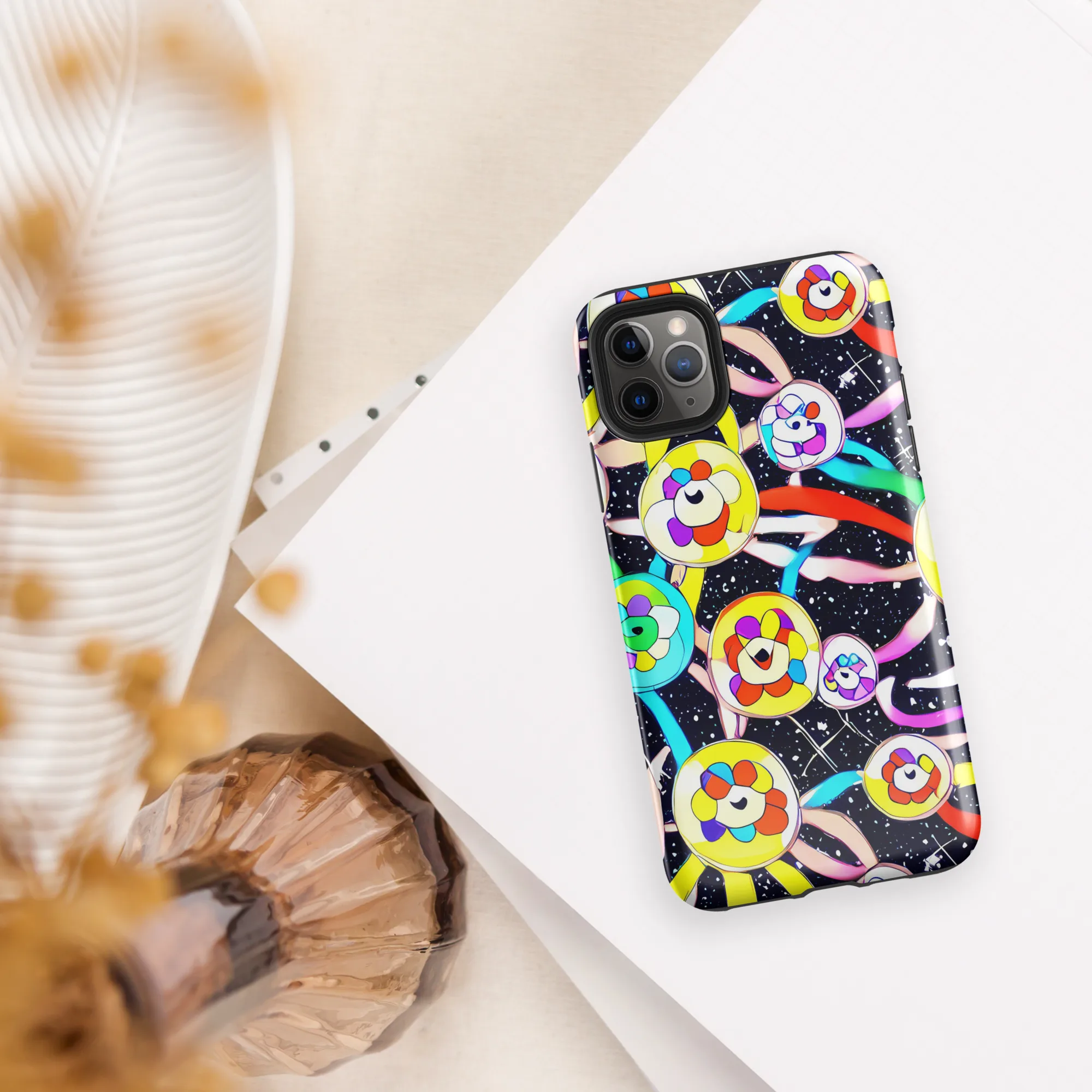 Cosmic Bloom Parade on Tough Case for iPhone® — Front