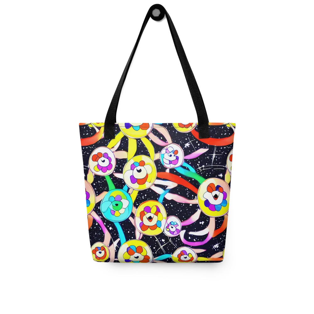 Cosmic Bloom Parade on Tote Bag — Front