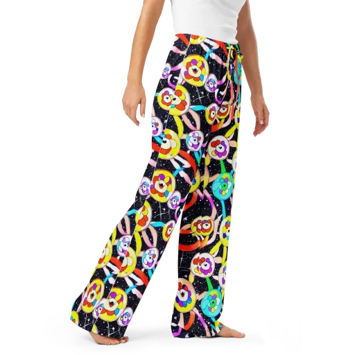 Cosmic Bloom Parade on a Women's Pajama Pants