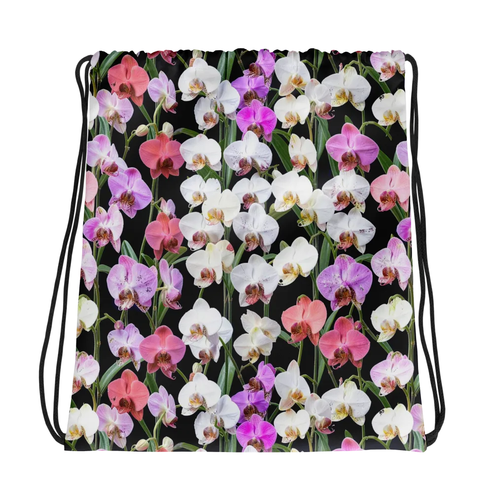Velvet Phalaenopsis on Drawstring Bag — Photo