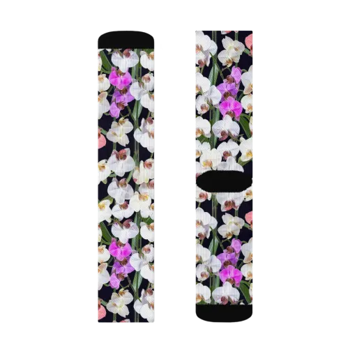 Velvet Phalaenopsis on a Socks
